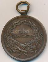 1914. "Ferenc József Bronz Vitézségi Érem "Der Tapferkeit" Br kitüntetés mellszalag n...