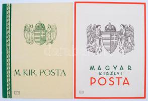 Magyar Királyi Posta távirata, kitöltetlen, szép állapotban, 2db, 27x20cm