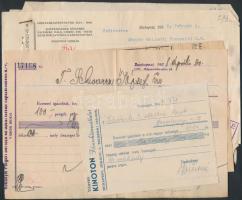 1928-47 Vegyes számla tétel, 5db