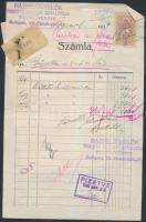 1928-49 Vegyes számla tétel, 7db