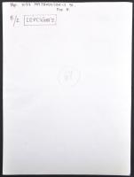 cca 1970 Budapesti lépcsőházak I-II., 2 db fotó, hátoldalon feliratozva, 37x29 cm