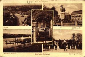 Tolna, Római katolikus templom, Hősök szobra, Lovassági laktanya, fürdőház (EB)