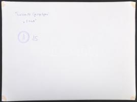 cca 1980 Turanitz Gergelyné: Etüd, feliratozott balett fotó, 30x40 cm