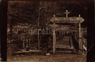 1917 Szeged, Királyi és császári 46. gyalogezred Hősi temetője, photo (lyuk / pinhole)
