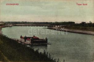 Csongrád, Tiszai fürdő; kiadja Bozó és Justin (ázott / wet damage)