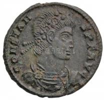 Római Birodalom / Siscia / Constans Kr. u. 346-348. Follis Cu (1,28g) T:2,2- Roman Empire / Siscia / Constans AD 346-348. Follis Cu CONSTAN-S P F AVG / GLOR-IA EXERC-ITVS - .ASIS. (1,28g) C:XF,VF RIC VIII 87.
