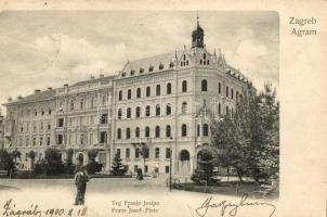 Zagreb, Agram, Ferenc József tér / square (small tear)
