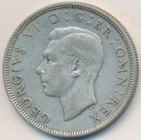 Nagy-Britannia 1945. 1/2C Ag "VI. György" T:2- Great Britain 1945. 1/2 Crown Ag "George VI" C:VF