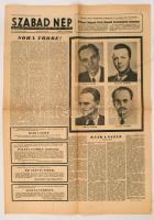 1956 A szabad Nép Október 6. száma Rajk László újra temetésének híreivel