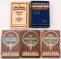 Petőfivel kapcsolatos könyvek tétele: Petőfi almanach, Petőfi könyvtár sorozat részei