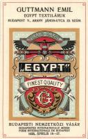 1925 Budapest, BNV, Nemzetközi Vásár, Guttmann Emil Egypt Textiláruk, reklám (r)