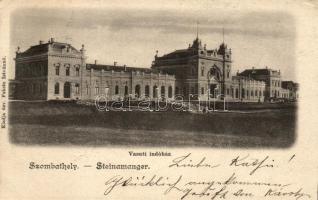 Szombathely, Vasúti indóház, kiadja özv. Fekete Istvánné (EK)