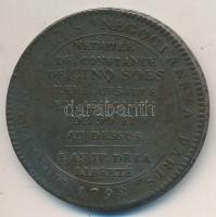 Franciaország 1792. 5S "Alkotmány" Br, kiadó: Monneron fivérek, Párizs T:2- France 1792. 5 Sol "Constitution" Br, issuer: Monneron brothers, Patis C:VF KM# Tn31