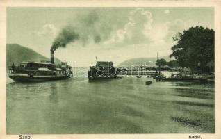 Szob, kikötő, gőzhajó