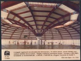 1981 ÉTK fotók, 11. évf.Szeged Ligetfürdő és Tanácsi Továbbképző, Bp., Nagy Sport Csarnok, veszprémi...