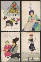 8db Mela Koehler képeslap, vegyes minőség/8 versch. sign. Mela Koehler, untersch. Erhaltung