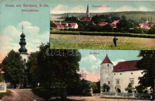 Stockern, Meiseldorf; Schlosskirche, Schloss / castle, church (b)