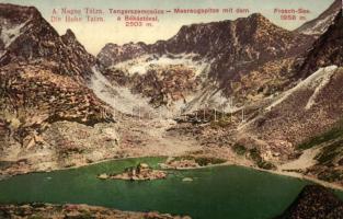 Tátra, Tengerszemcsúcs, Békás tó / mountains, lake, Divald & Monostory (Rb)