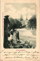 Csernátfalu, utca, templom, folklór / street, church, folklore (EB)