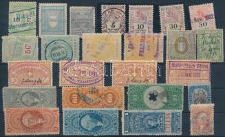 Svájc, USA, Kanada 25 db okmánybélyeg