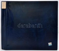 Igényes, nagyalakú gyűrűs képeslap berakó betétlapokkal, összesen 234/468 férőhellyel (36 cm x 34,5 cm) / Demanding big sized annular postcard album for 234/468 cards (36 cm x 34,5 cm)