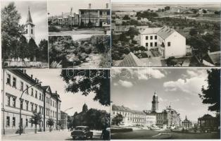 Kb. 209 db MODERN fekete-fehér magyar városképes lap; / Approx. 209 modern black and white Hungarian town-view postcards;