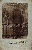 11 db RÉGI fekete-fehér motívumlap, vegyes minőség sérültekkel; katonai és családi fotó képeslapok /...