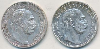 1912KB 1K Ag "Ferenc József" (2x) T:2