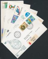 1976-1981 9 FDC 1976-1981 9 db FDC