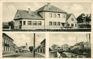 Somorja, Somorin, Samoryn; Fő utca, Hengermalom / main street, mill 1938 Komárom visszatért So. Stpl (EK)