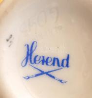 Herendi fogpiszkálótartó, kézzel festett, jelzett, hibátlan, m:4,5 cm