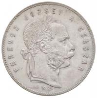 1869KB 1Ft Ag &quot;Ferenc József / Angyalos címer&quot; Körmöcbánya (12,24g) T:2 Hungary 1869KB 1 Forint Ag &quot;Franz Joseph&quot; Kremnitz (12,24g) C:XF Huszár: 2136., Unger III.: 1463.a, Adamo M15