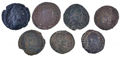 Római Birodalom 7db-os bronzpénz tétel T:vegyes Roman Empire 7pcs of bronze coins C:mixed