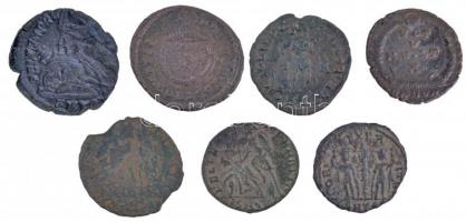 Római Birodalom 7db-os bronzpénz tétel T:vegyes
Roman Empire 7pcs of bronze coins C:mixed