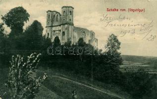 Vágsziklás, Szkalka, rom, Vág völgye / ruin