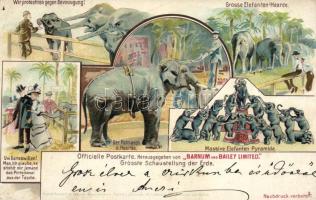 Barnum and Bailey, Grösste Schaustellung der Erde. / Circus advertisement, litho