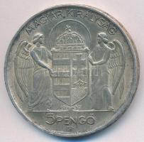 1939. 5P Ag "Horthy balra" T:2 kis ph. Adamo P8.2