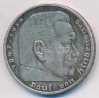 Német 3. Birodalom 1936A 5M Ag "Hindenburg" T:2- patina
German Third Reich 1936A 5 Mark A...