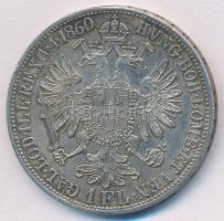 Ausztria 1860A 1Fl Ag "Ferenc József" T:2  Austria 1860A 1 Florin Ag "Franz Joseph" C:XF