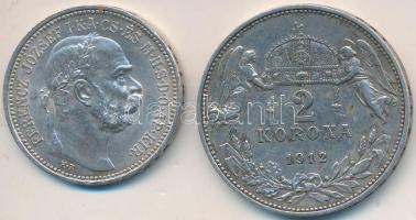 1912KB 1K Ag "Ferenc József" + 2K Ag "Ferenc József" T:2,2- kis ph.