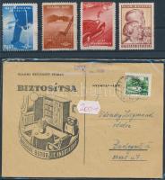 4 db baleset megelőzési levélzáró + 1 db levelezőlap