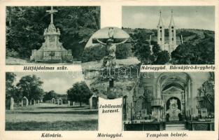 Máriagyüd, Hétfájdalmas Szűz, kálvária, Jubileumi kereszt, templom belső