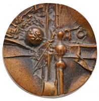 ~1970. "Kiváló Társadalmi Munkáért 23. Számú Állami Építő Vállalat" kétoldalas Br plakett (84mm) T:2