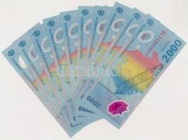 Románia 1999. 2000L "Napfogyatkozás" (35x) közte sorszámkövetők, egyugrású és közeli sorsz...