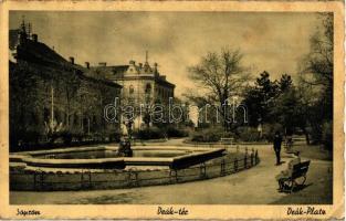 3 db RÉGI magyar városképes lap; Pécs, Sopron, Diósjenő / 3 old Hungarian town-view postcards; Pécs,...