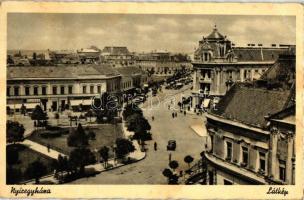 3 db RÉGI magyar városképes lap, vegyes minőség; Szeged, Örkénytábor, Nyíregyháza / 3 old Hungarian ...