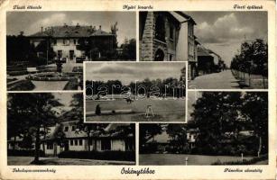 3 db RÉGI magyar városképes lap, vegyes minőség; Pápa, Örkénytábor, Pacsa / 3 old Hungarian town-vie...