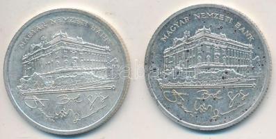 1992. 200Ft Ag "MNB" (2x) T:2,2-