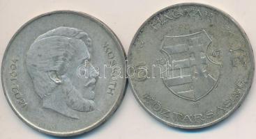 1947. 5Ft Ag "Kossuth" (2x) T:2-,3