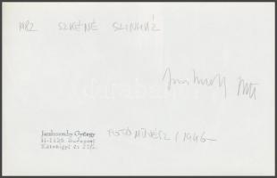 1982 Jankovszky György(1946-): Szkéné színház, 2 db fotó, pecséttel jelzett, feliratozva, 11x17 cm